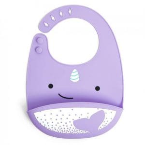 Skip Hop Zoo Silicone Bib - Narwhal