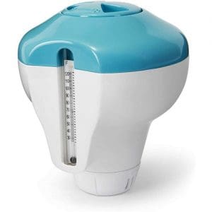 2-in-1 Floating Chlorine Dispenser with Thermometer