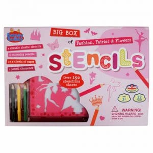 Big Box of Stencils - Fashion Fairies Flowers
