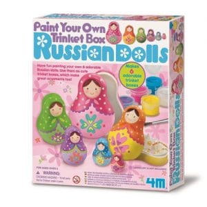 Paint Your Own Trinket Box -Russian Dolls