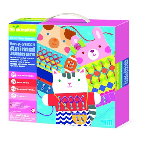 4M Easy Stitch Animal Jumpers Craft – Kit Cucito Creativo Per Bambini Da 4 Anni In Su - 2