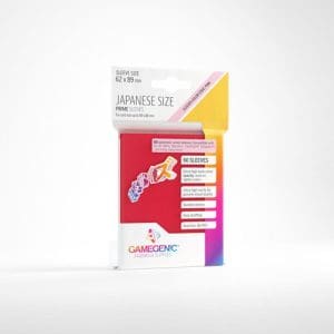 Gamegenic Prime Japanese Sized Sleeves Red (60)