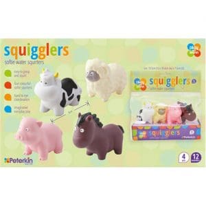 Squigglers Farm Animals Softie Water Squirters