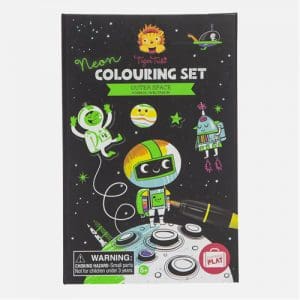 Tiger Tribe Neon Colouring Set: Outer Space