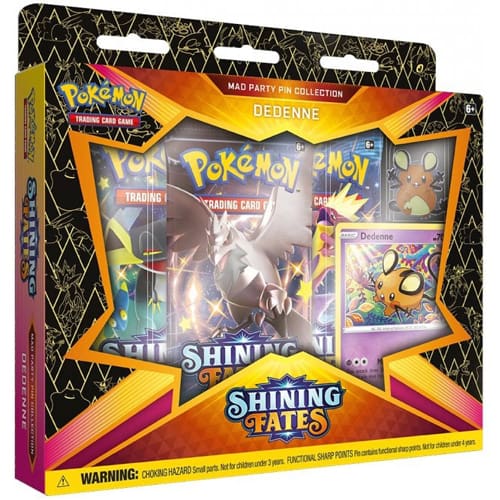*A Grade* Pokemon TCG: Shining Fates Mad Party Pin Collection - Dedenne *A Grade* Pokemon TCG: Shining Fates Mad Party Pin Collection - Dedenne