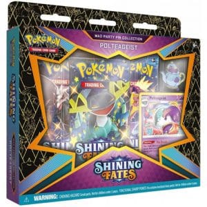 *A Grade* Pokemon TCG: Shining Fates Mad Party Pin Collection - Polteageist