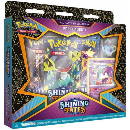 *A Grade* Pokemon TCG: Shining Fates Mad Party Pin Collection - Polteageist *A Grade* Pokemon TCG: Shining Fates Mad Party Pin Collection - Polteageist