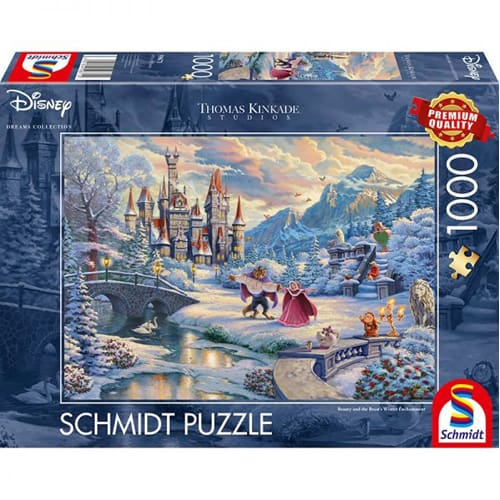 *A Grade* Thomas Kinkade: Disney Beauty and the Beast Winter Enchantment (1000pc) *A Grade* Thomas Kinkade: Disney Beauty and the Beast Winter Enchantment (1000pc)