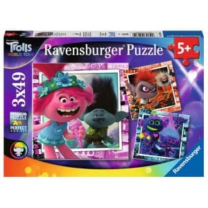 *B Grade* Trolls 2 World Tour, 3 x 49pc puzzles
