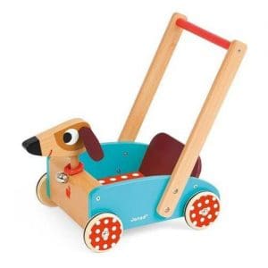 *B Grade* Crazy Doggy Cart Wooden Baby Walker
