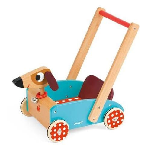 Crazy Doggy Cart Wooden Baby Walker