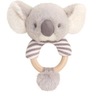 14cm Keeleco Cozy Koala Ring Rattle