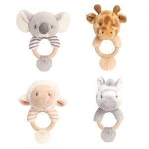 14cm Keeleco Ring Rattle 4 Assorted (One Supplied)