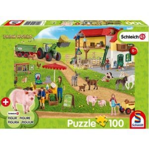 Schleich: The Farmers' Market Puzzle (100 pieces) inc. 1 figure