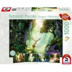 Georgia Fellenberg: Deer in the Forest Puzzle (1000 Pieces)