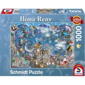 Ilona Reny: Blue Skies of Christmas Puzzle (1000 Pieces)