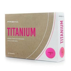 Masters Prisma Titanium Golf Balls (Box of 12) - Pink