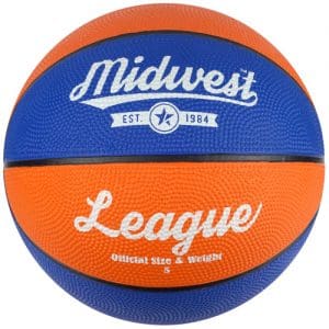 Midwest League Basketball - Size 5 Blue/Orange