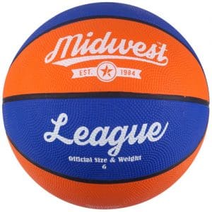 Midwest League Basketball - Size 6 Blue/Orange