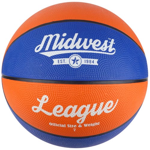Midwest League Basketball - Size 7 Blue/Orange Midwest League Basketball - Size 7 Blue/Orange