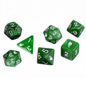 Power Rangers RPG: Green Dice Set