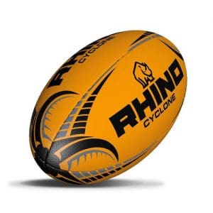 Rhino Cyclone Rugby Ball - Orange Size 4