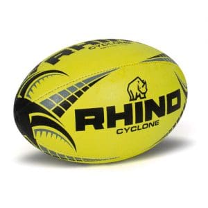 Rhino Cyclone Rugby Ball - Yellow size 5