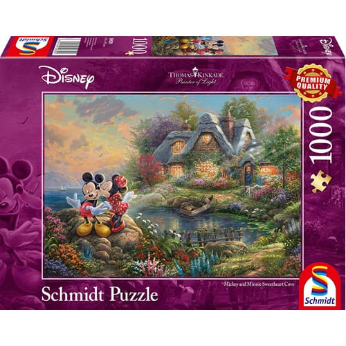 Thomas Kinkade: Disney Mickey & Minnie Sweetheart Cove Puzzle (1000 Pieces)