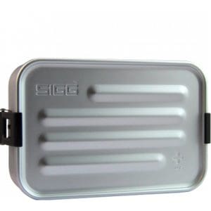 Sigg Metal Food Box - Large Aluminium Grey