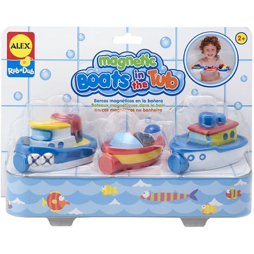 Alex Magnetics Boats in the Tub