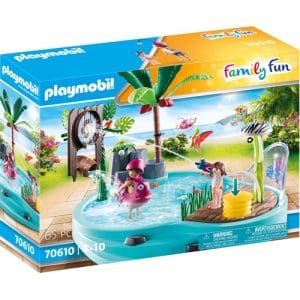 Playmobil 70610 Family Fun Aqua Park Small Pool with Water Sprayer