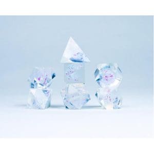 Clear Cloak and Dagger Poly 7 Set - Sirius Dice