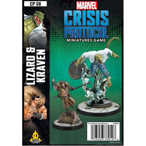 *A Grade* Marvel Crisis Protocol Miniatures Game: Lizard and Kraven *A Grade* Marvel Crisis Protocol Miniatures Game: Lizard and Kraven
