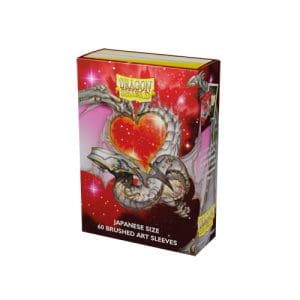 Dragon Shield Japanese Size Brushed ART - Valentine Dragons 2022