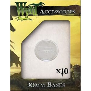 Clear 30mm Translucent Bases - 10 Pack