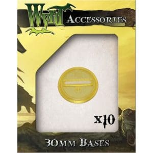 Gold 30mm Translucent Bases - 10 Pack