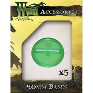 Green 40mm Translucent Bases - 5 Pack