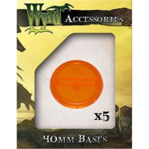 Orange 40mm Translucent Bases - 5 Pack