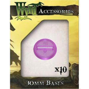 Purple 30mm Translucent Bases - 10 Pack