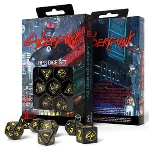 Q-Workshop Cyberpunk Red Dice Set Wet Work (Poly 7 Set)