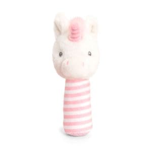 14cm Keeleco Baby Twinkle Unicorn Stick Rattle