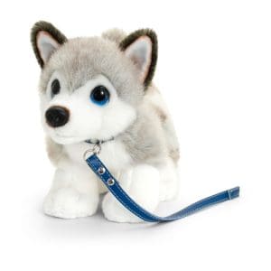 30cm Signature Cuddle Puppy Husky on Lead