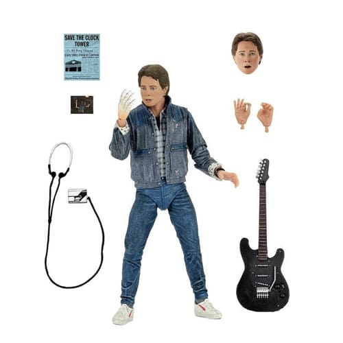 Back to the Future Marty Mcfly 1985 Guitar Audition Ultimate 7 Inch Scale Action Figure
