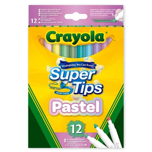 Crayola: 12 Bright Supertips Pastel Edition