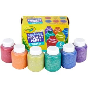 Crayola: 6ct Washable Glitter Paints