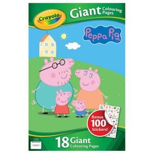 Crayola: Peppa Pig Giant Colouring Pages With Stickers