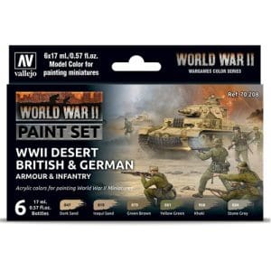 Desert British & German Armour & Infantry (6)