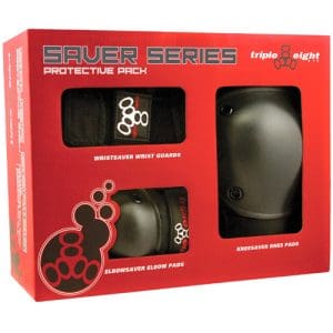 Triple 8 Saver Series Pad Set - Black Medium
