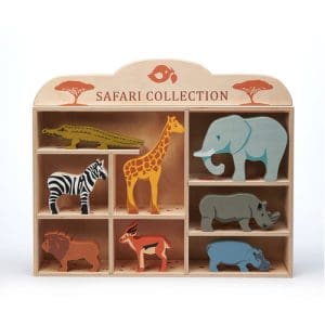 8 Safari Animal Shelf Set