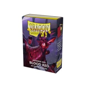 Dragon Shield Matte Sleeves Japanese Size - Blood Red (60)